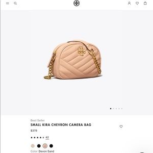 Tory Burch- Kira Chevron Small Camera Bag *NWT*